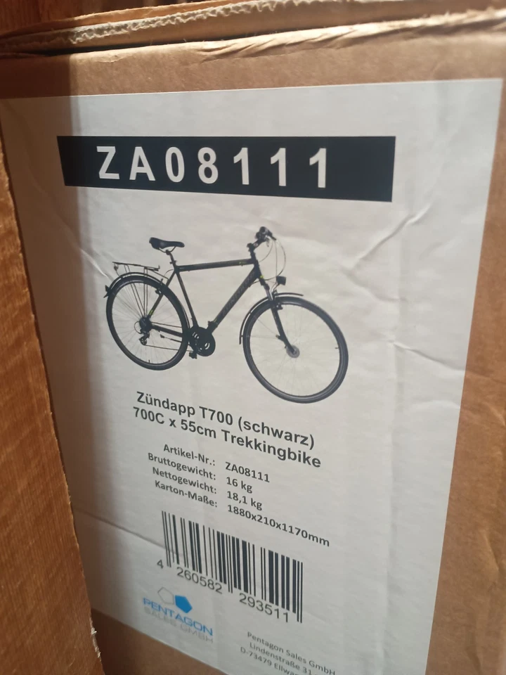 Trekkingfahrrad 28 Zoll Herren Trekking Fahrrad Zündapp T700 StVZO Rad 700c 28" - Bild 2 von 2