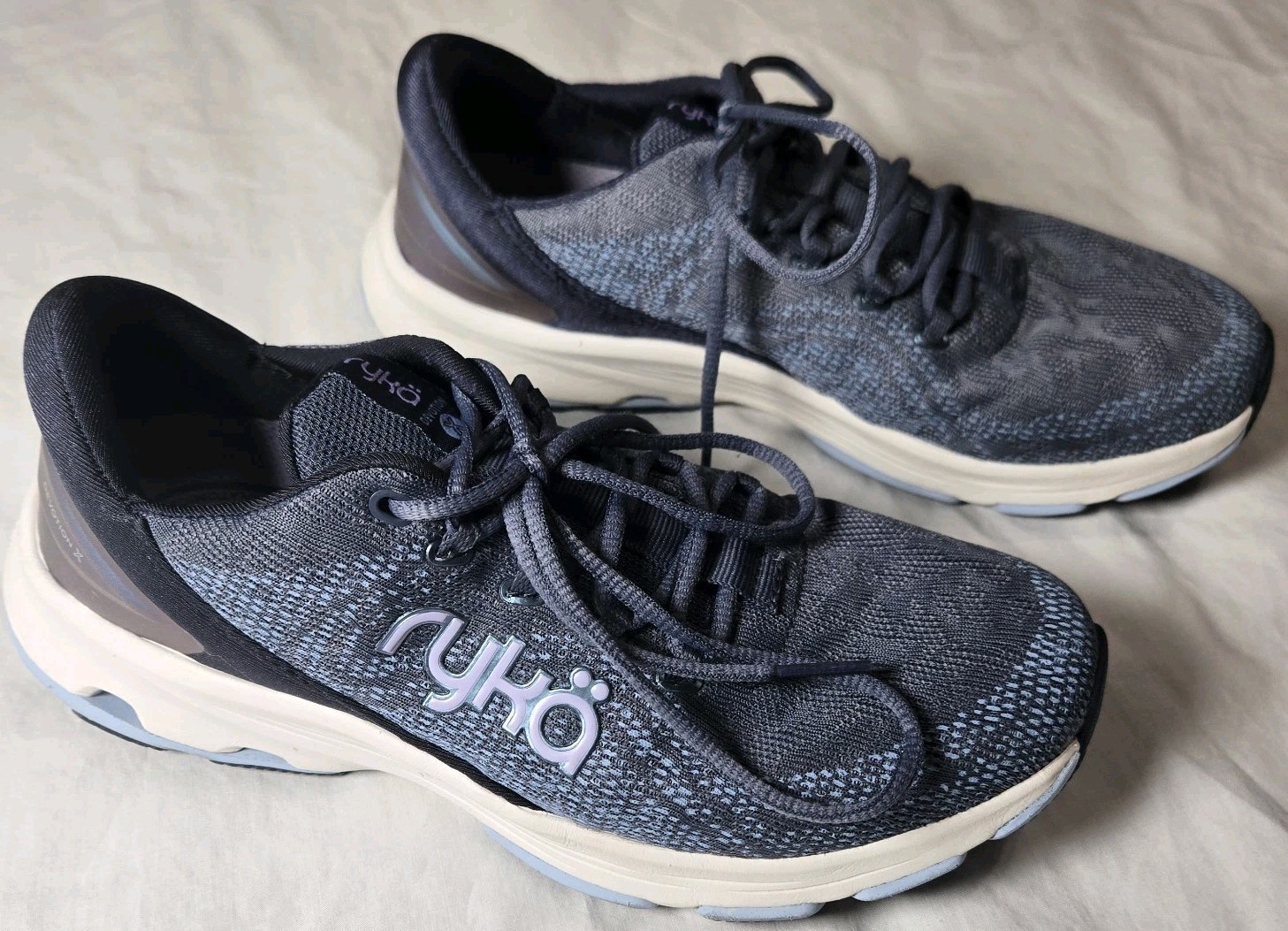 Ryka Shoes Women's Devotion X Max Walking Shoes Size 7W EUC Folk Blue-image