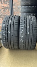245 35 18 Bridgestone Potenza S001 Run Flat 6mm Tread X2 Free Postage