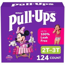 Huggies Pull-Ups Girls' Training Pants Minnie Mouse 2T-3T 124 Count