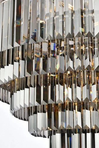 Elegant Lighting 1231D44-SS/RC Sydney 33 Light 44"W Crystal - Black - Picture 8 of 12