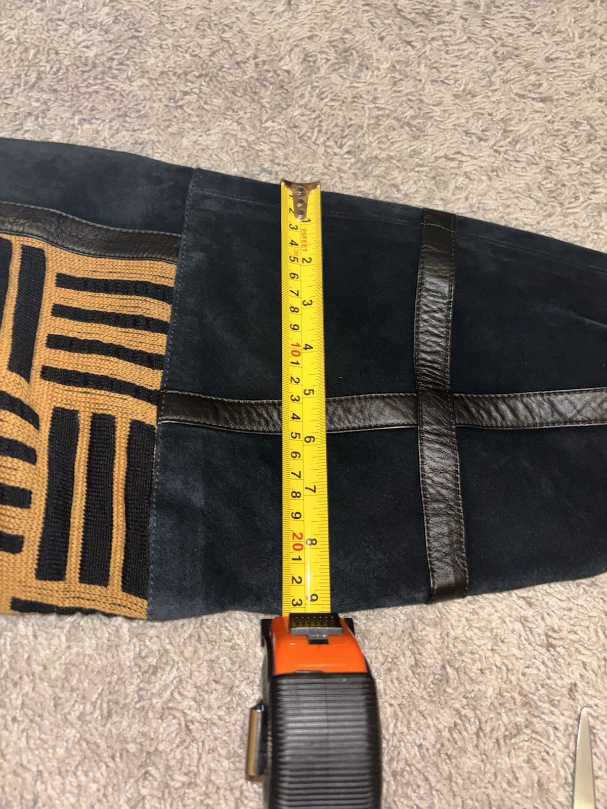 Torras Spain Patchwork Suede Leather Cardigan Jac… - image 5