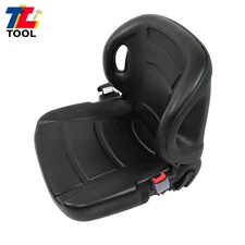 For Toyota Black Forklift Seat With Seatbelt & Switch  Adjustable Backrest w/70°