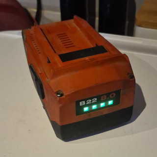 Hilti Battery B22 8.0 22V 8.0Ah Li Ion Power Tool Battery Pack Red MPN B 22/8.0