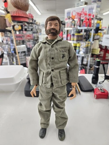 Vintage GI Joe Patented In 1966. Original Figure With New Clothes. Beard & Scar.