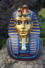 90001  FIGURINE BUSTE 30 CM PHARAON TOUTANKHAMON  EGYPTIEN EGYPTE RAMSES  STATUE