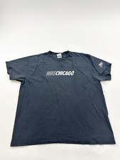 Vintage Nike Shirt Mens 2XL XXL Black Chicago Spellout Gray Tag Y2K Made In USA