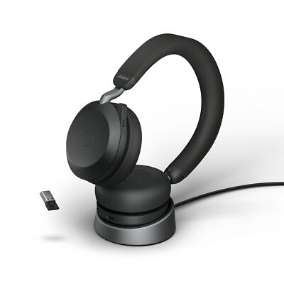 JABRA Evolve2 75 Stereo UC USB-A Bluetooth LS Headset Schwarz ANC Binaural NEU