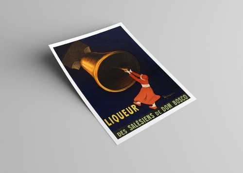 Angelus, liqueur des Salésiens de Dom Bosco CAPPIELLO 1910 Poster Art Print - Picture 2 of 2