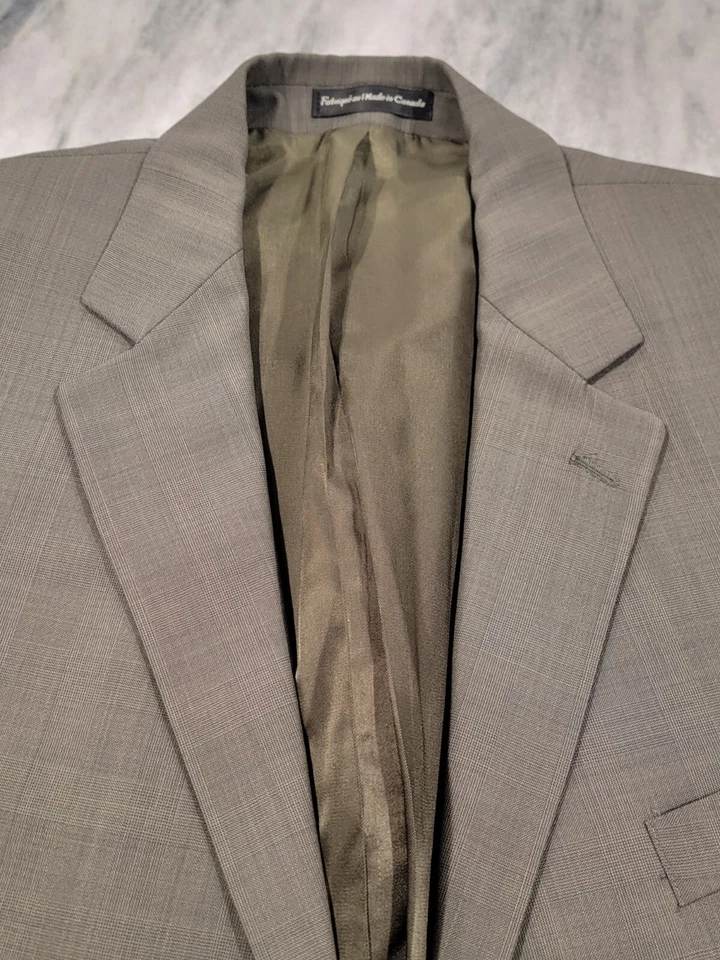 Blazer 44S Para Hombre Botany 500 Flex Fit Verde Oliva 100% Lana 2 Botones Abrigo Deportivo Foto 3 de 4