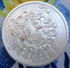 2 oz. AQUARIUS Zombie Zodiac Series thick BU rounds .999 fine silver