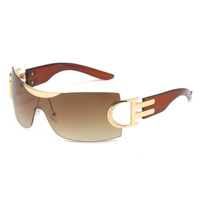 Unisex Sunglasses Fashion Trendy Gradient Frameless UV400 Y2K Millennium