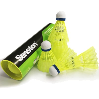 Badminton Bälle, 6 Stück, Nylon, Indoor & Outdoor, Federbälle für Freizeit