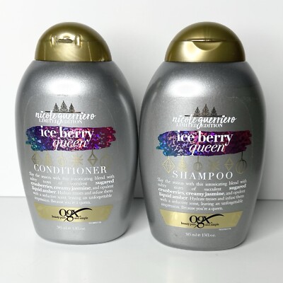 OGX Ice Berry Queen Shampoo & Conditioner   Nicole Guerriero Limited Edition 