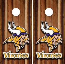 Minnesota Vikings Cornhole Board Vinyl Sticker Decal Skin Wrap Decor VZ733