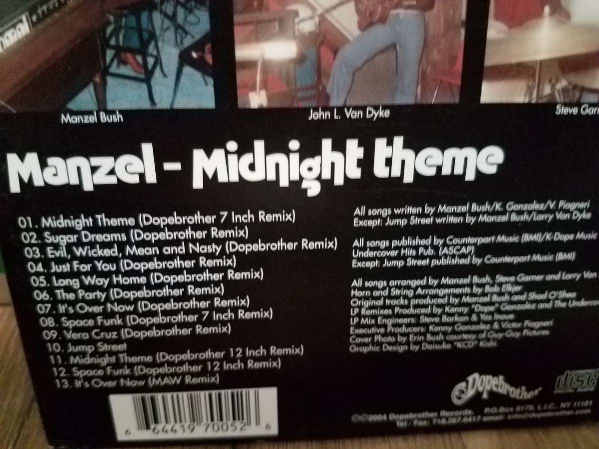 MANZEL Midnight Theme CD The Remixes w/ bonus CD by Muro