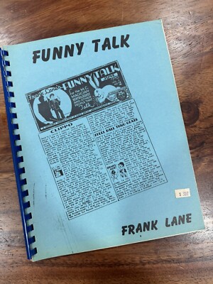 Funny Talk Frank Lane Magic Volume 1 Number 1 Magic Book