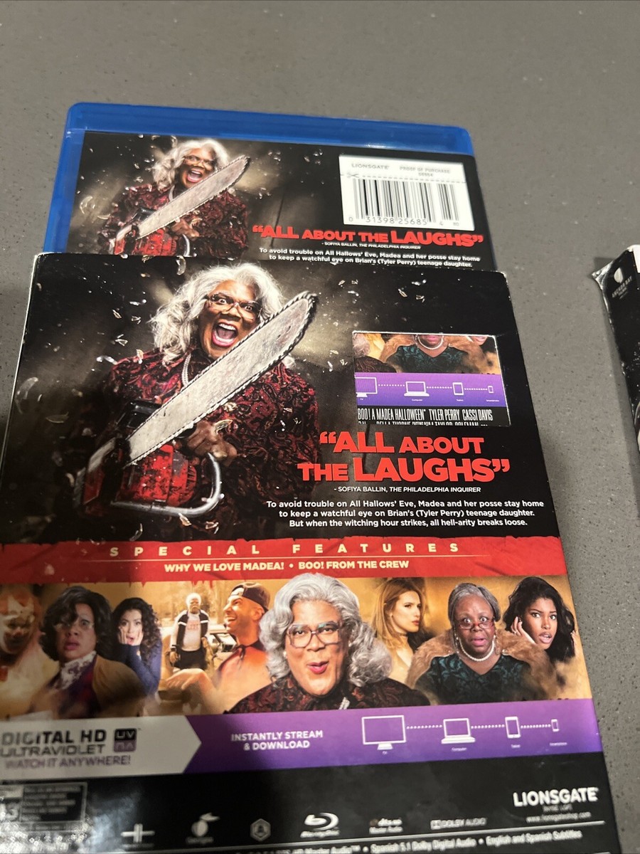 Tyler Perry's Boo! a Madea Halloween (Blu-ray, 2016) Slipcover