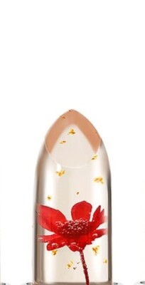 Flower Jelly Lipstick with Burgundy Duo Lipstick