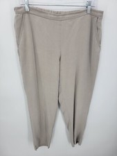 Eileen Fisher Pants Womens Medium Tan Pull On High Rise Lagenlook Tencel Beachy