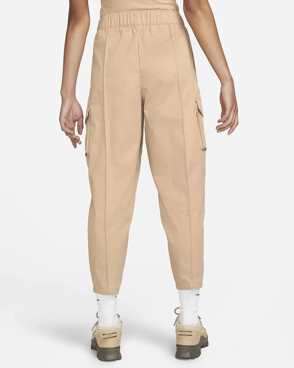 High waisted on sale beige cargo pants