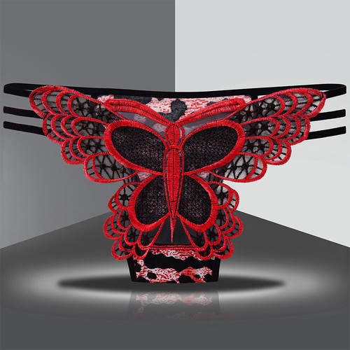 T-Pants Panties Embroidery Lace Fashion Thong Underwear Lingerie Hollow String ⊙ - Picture 17 of 25