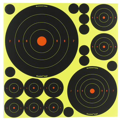 Birchwood Casey Shoot-N-C Deluxe Variety Kit Self-Adhesive Target Set with Stand