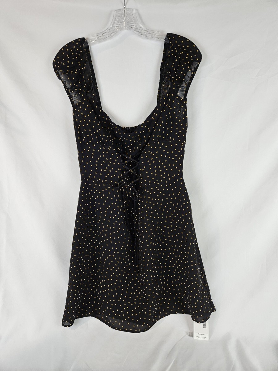 knee length dresses for ladies Reformation // Polka Dot Mini Dress – VSP Consignment