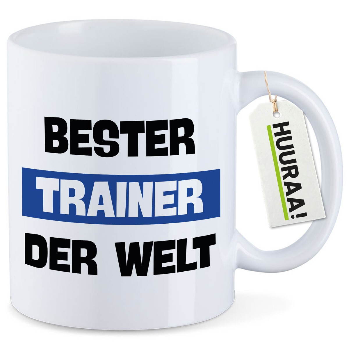 Trainer-Kaffeetasse Mit Herz – 330 Ml, Schwarz, Spülmaschinen- & Mikrowellengeeignet