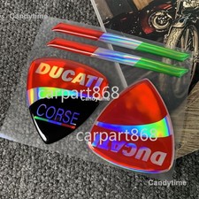 Domed Motorcycle 3D Sticker Fuel Tank Fairing Body Badge Emblem Decal For Ducati