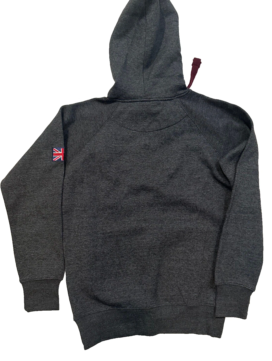 VETEMENTS Felpa con cappuccio unisex K&K Apparel London England taglia small grigia marrone nuova con etichette