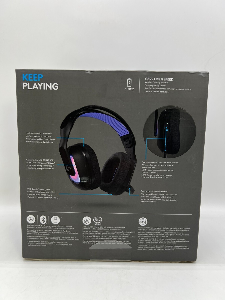 Logitech G522 LIGHTSPEED Wireless Gaming Headset for PC/Mac/PS5