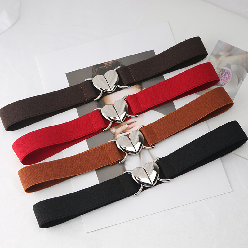 Stretch Elastic Metal Skinny Waist Belt for Dresses LIMHOO Women main image 2