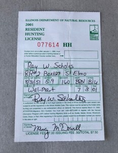 Illinois Hunting License | eBay