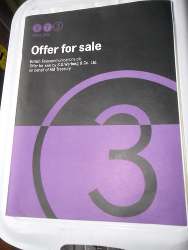 BT SHARE OFFER PROSPECTUS BRITISH TELECOMMUNICATIONS PLC OFFER FOR SALE 1993 - Bild 4 von 4