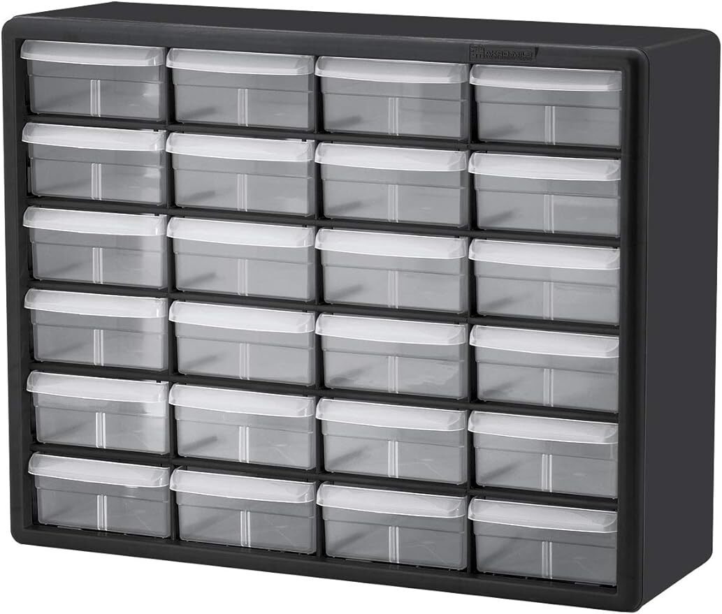 Akro-Mils 10124, 24 Drawer Plastic Parts Storage Hardware and Craft Cabinet
