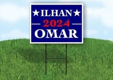 ILHAN OMAR 2024 Plastic Yard Sign ROAD SIGN with Stand