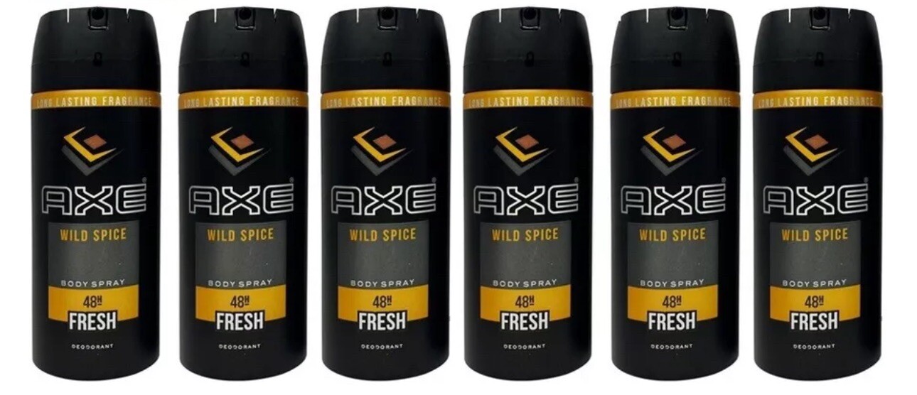 Wild Spice Men's Fragrance- 150ml  Each (6 Pack)