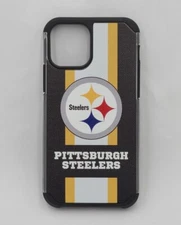 PBG NFL Pittsburgh Steelers Textured Stripe Case For iPhone 12 & 12 pro (6.1")
