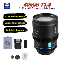 SIRUI 40mm T1.8 1.33x S35 AF Prime Cine Lens for Sony Nikon Fujifilm M4/3 Camera