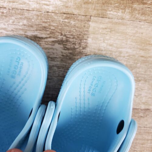 Crocs Classic Toddler Clogs Sz 7 C7 Casual Comfort Arctic Round Toe Slip-On - Picture 4 of 8