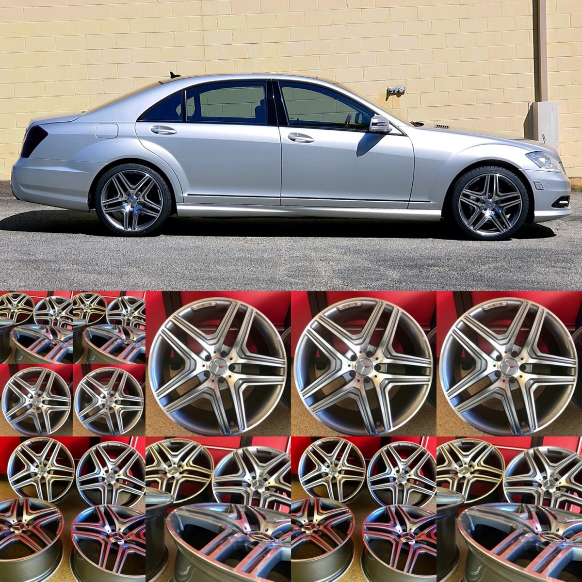MERCEDES 18 INCH C63 RIMS WHEELS 18/8.5 FIT C300 C350 C250 C400 