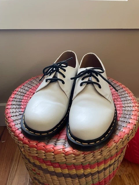 White Doc Martens Oxford Derbies Sz. 9-10 EU 42 Leather 1421 - Image 2 of 4