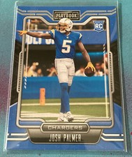 2021 Panini Playbook Josh Palmer Rookie Card RC #124 Los Angeles Chargers 