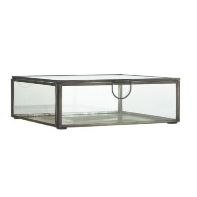 Ib Laursen Glasbox Mit Deckel Solitaire Quadrat Schwarz 21.5 cm - Bild 1 von 4