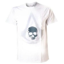 Assassins Creed IV White Crest Symbol T-Shirt Extra Large (Size XL)