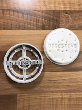 Digestive Biscuit, Fondant, Pastry Cookie Cutter 80mm Length - Hand Wash Only