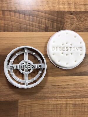 Verdauungskeks, Fondant, Gebäck Ausstecher 80 mm Länge - nur Handwäsche