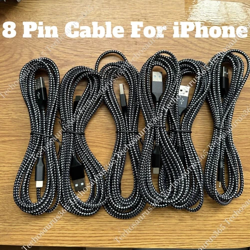 Lot Braided USB Cable 6FT For iPhone 14/14Pro/13/12/11/X/8/7/6 Fast Charge Cord - Picture 1 of 11