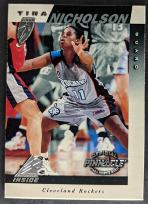 Tina Nicholson 1997 Pinnacle Inside WNBA #19 Basketball Card